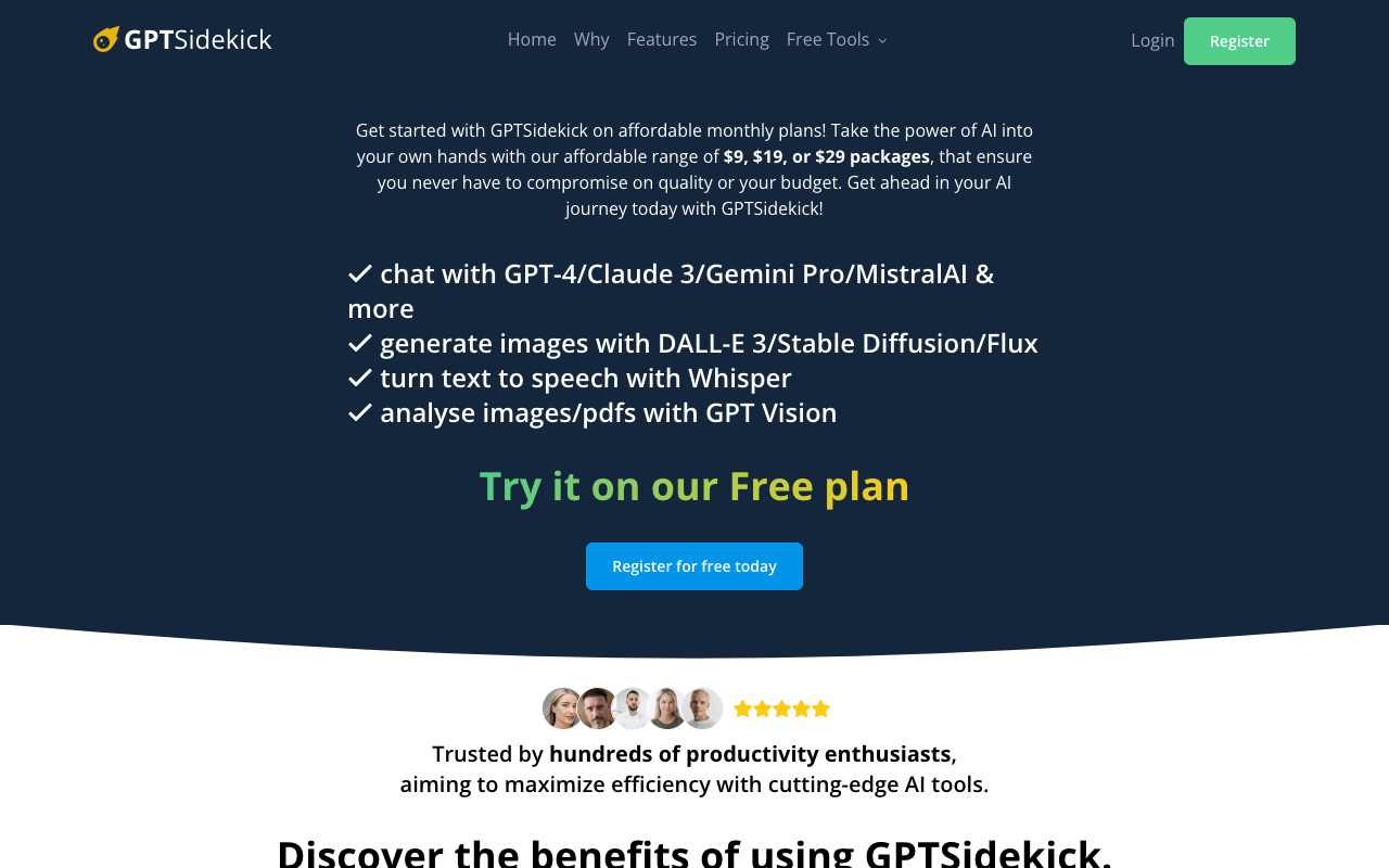 GPTSidekick - Your Affordable AI Assistant Powered by GPT-4