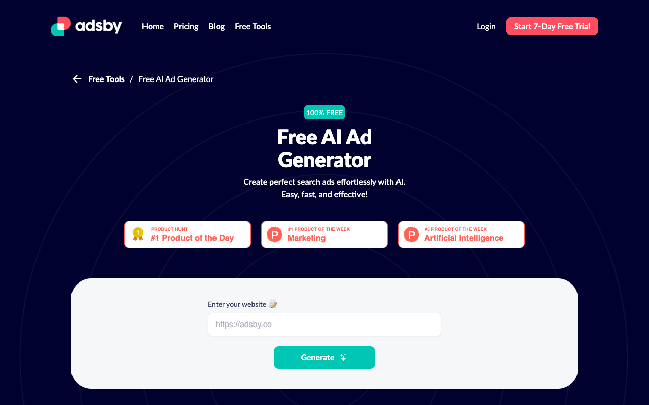 AI Ad Generator - Creating ads is now as easy as pie! Also free