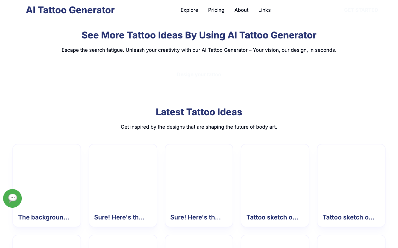 AI Tattoo Generator - Generate Unique Tattoo Designs with AI