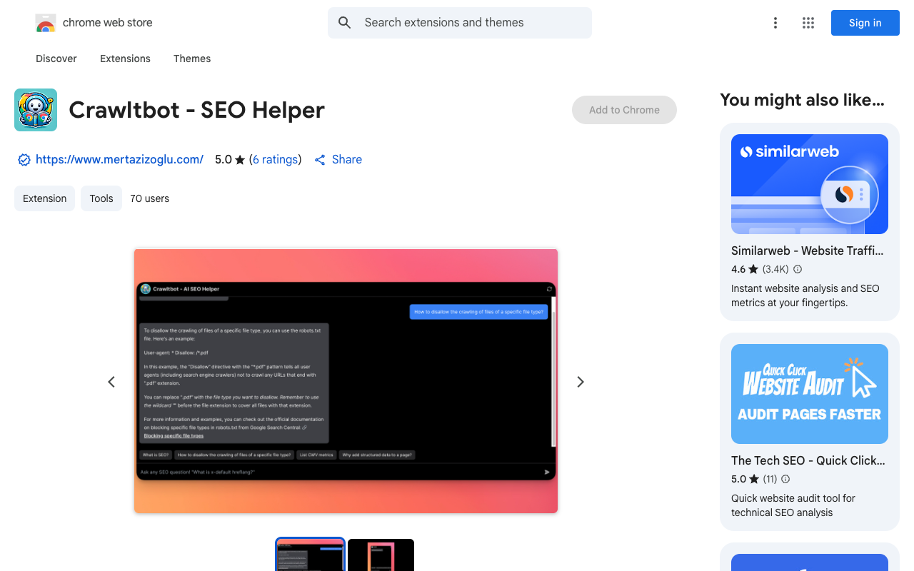 Crawltbot - AI SEO Helper: Unleash AI-Powered SEO Insights Directly From Your Browser