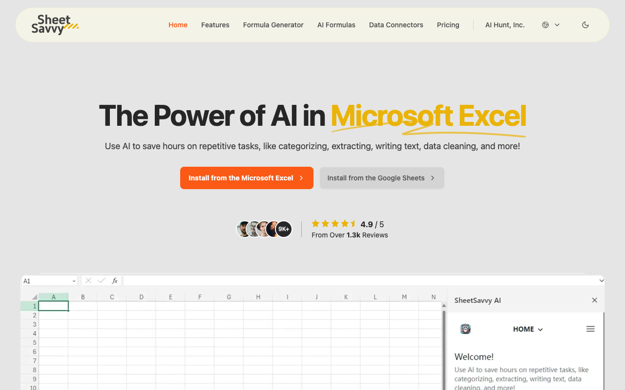 SheetSavvy AI - The Power of AI in Spreadsheets