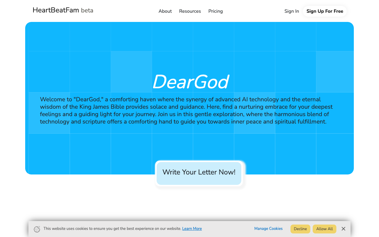 DearGod - Experience the Synergy of AI and the King James Bible