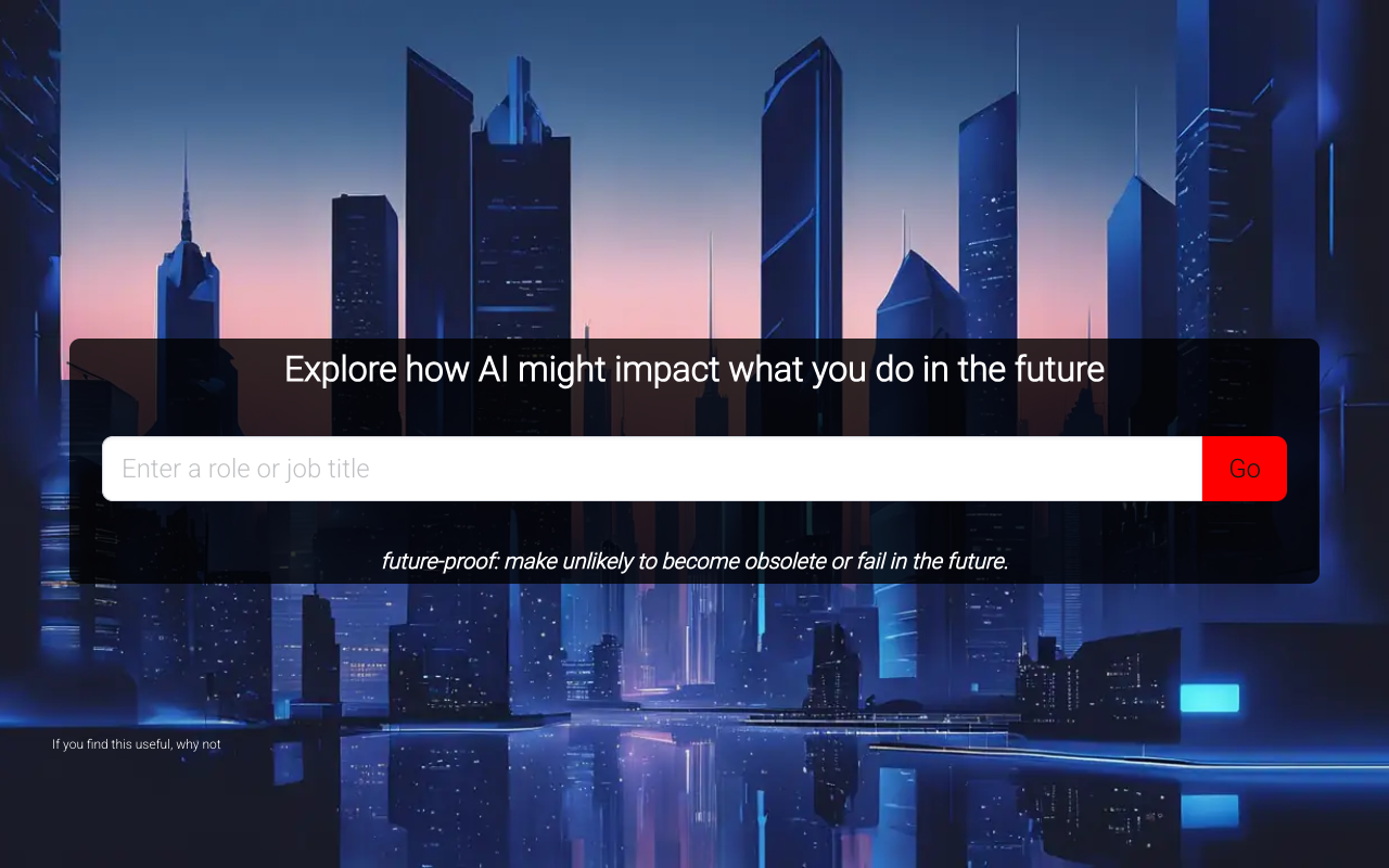 Future Proof - Predicting the Impact of AI on Your Future