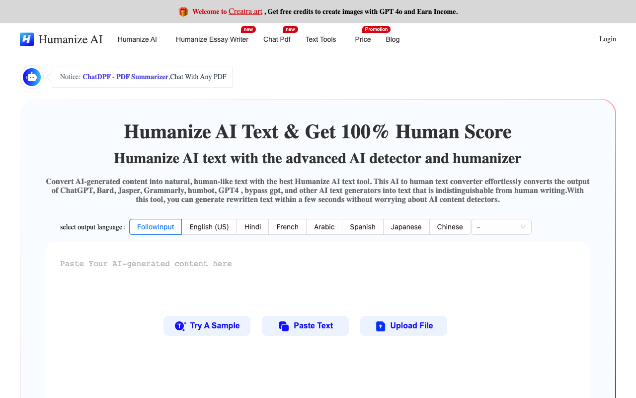 Humanize AI - Transforming AI-generated Text into Human-like Format
