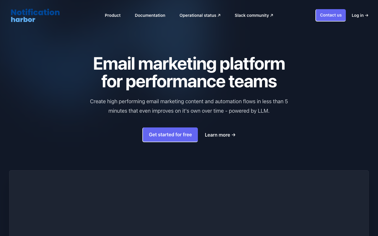 Notification Harbor - Elevate Your App's Customer Engagement with AI Email Marketing