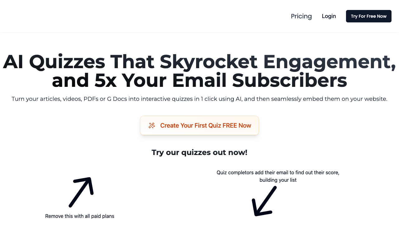 QuizWizard AI - Turn Your Content into Engaging Quizzes