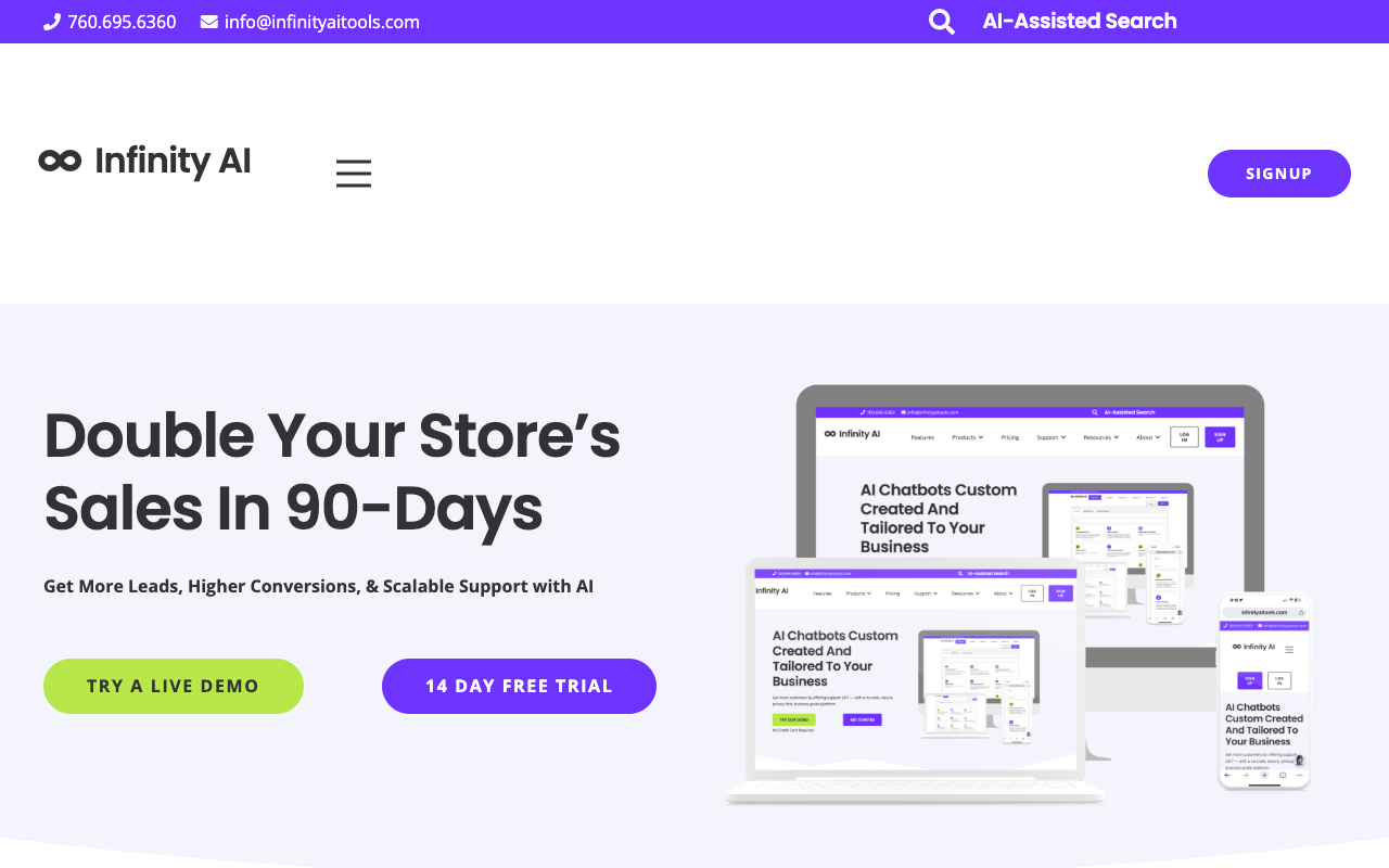 Shopifinity Engine™ - Fully customized AI solutions designed for Shopify stores