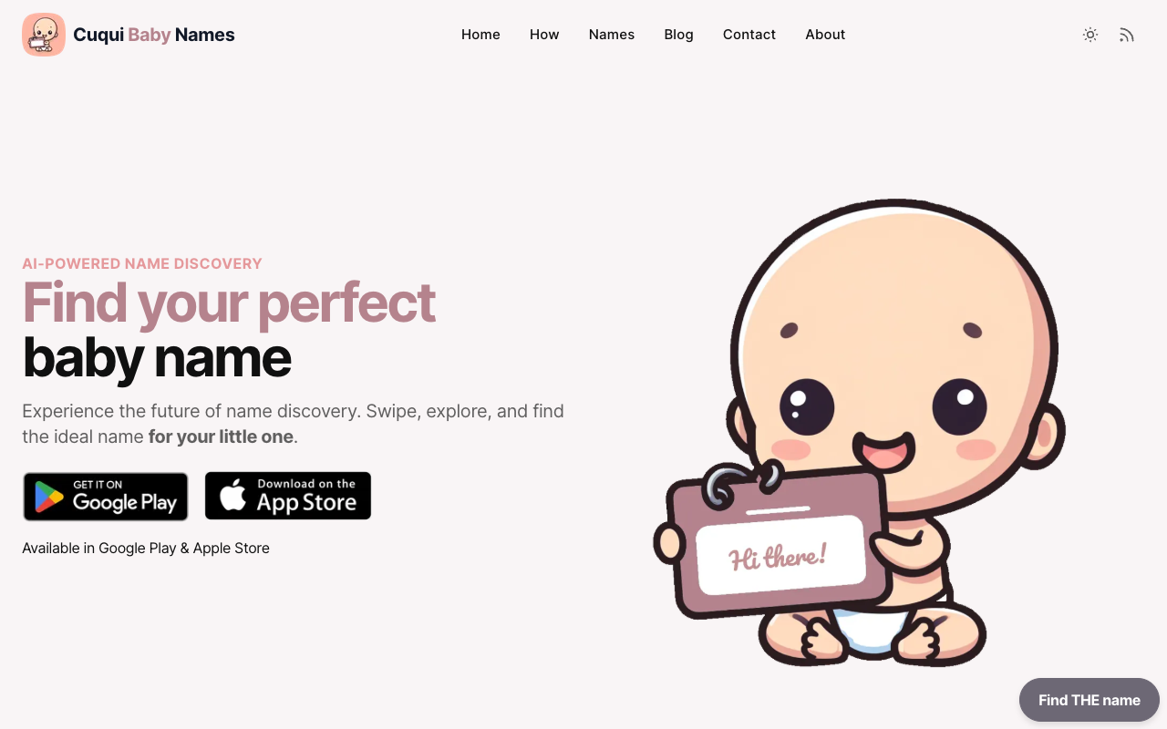 NameWith AI - Find the perfect baby name with our AI-Powered naming guide