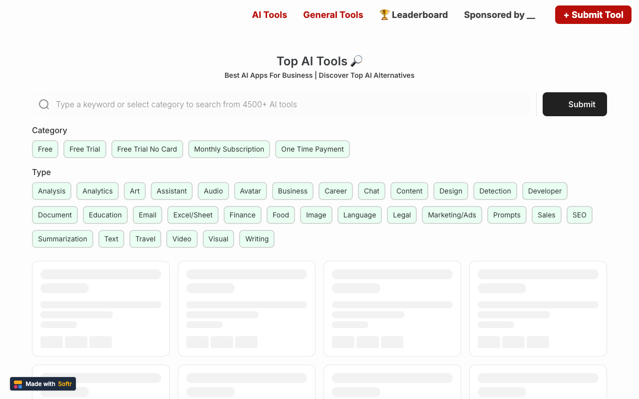 Alternate.Tools - Find better and cheaper alternatives for your needs