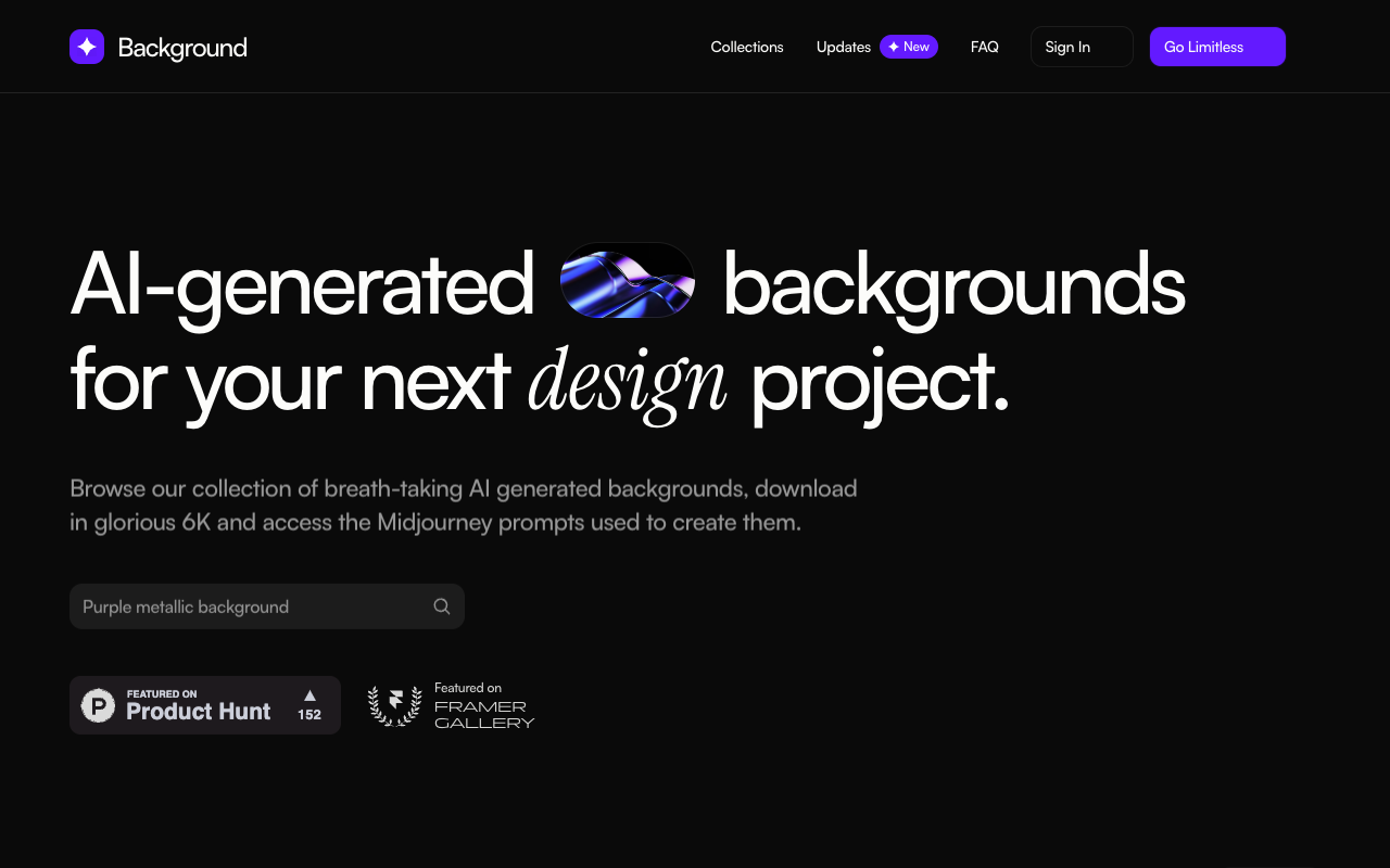 Background Supply - AI-Generated Backgrounds for Stunning Design Projects