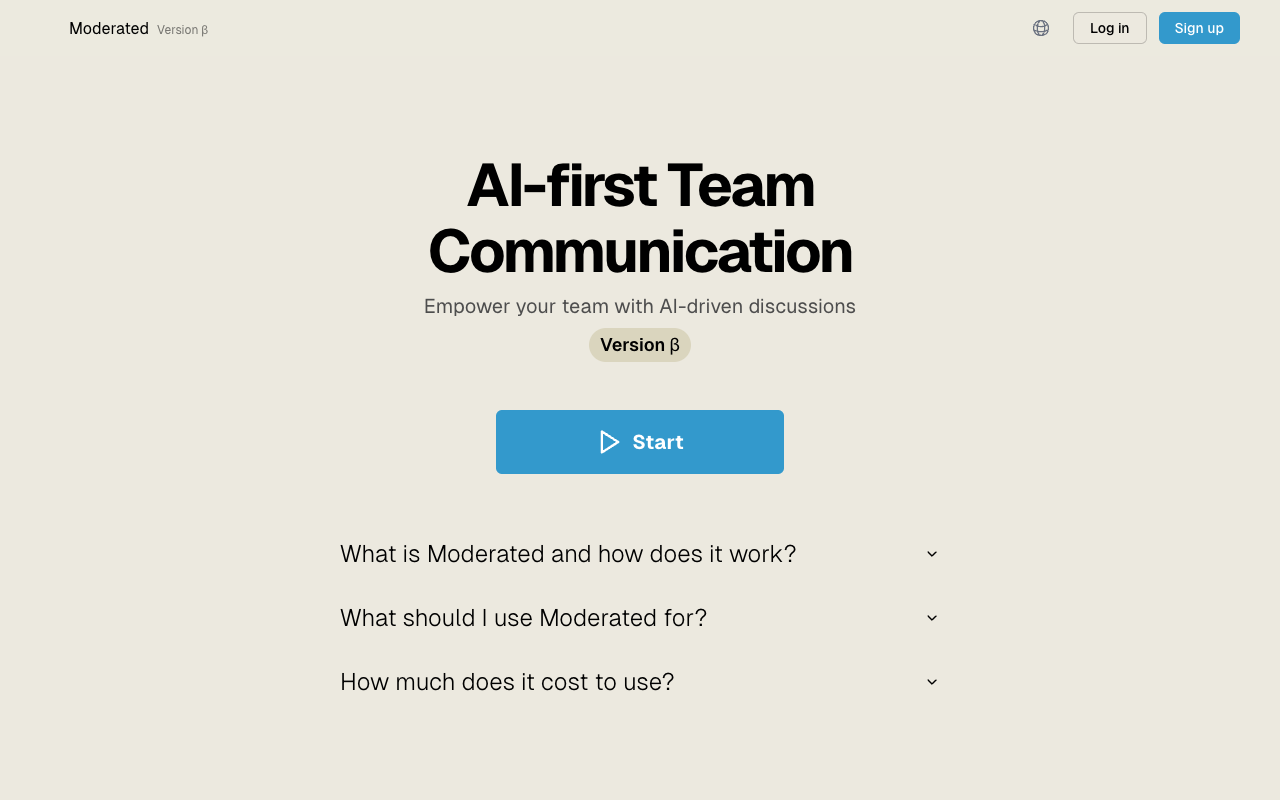 Moderated - AI-First Team Communication