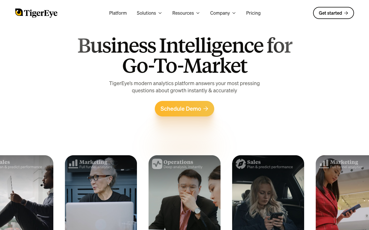 TigerEye - An AI-Powered Platform for Go-to-Market Planning
