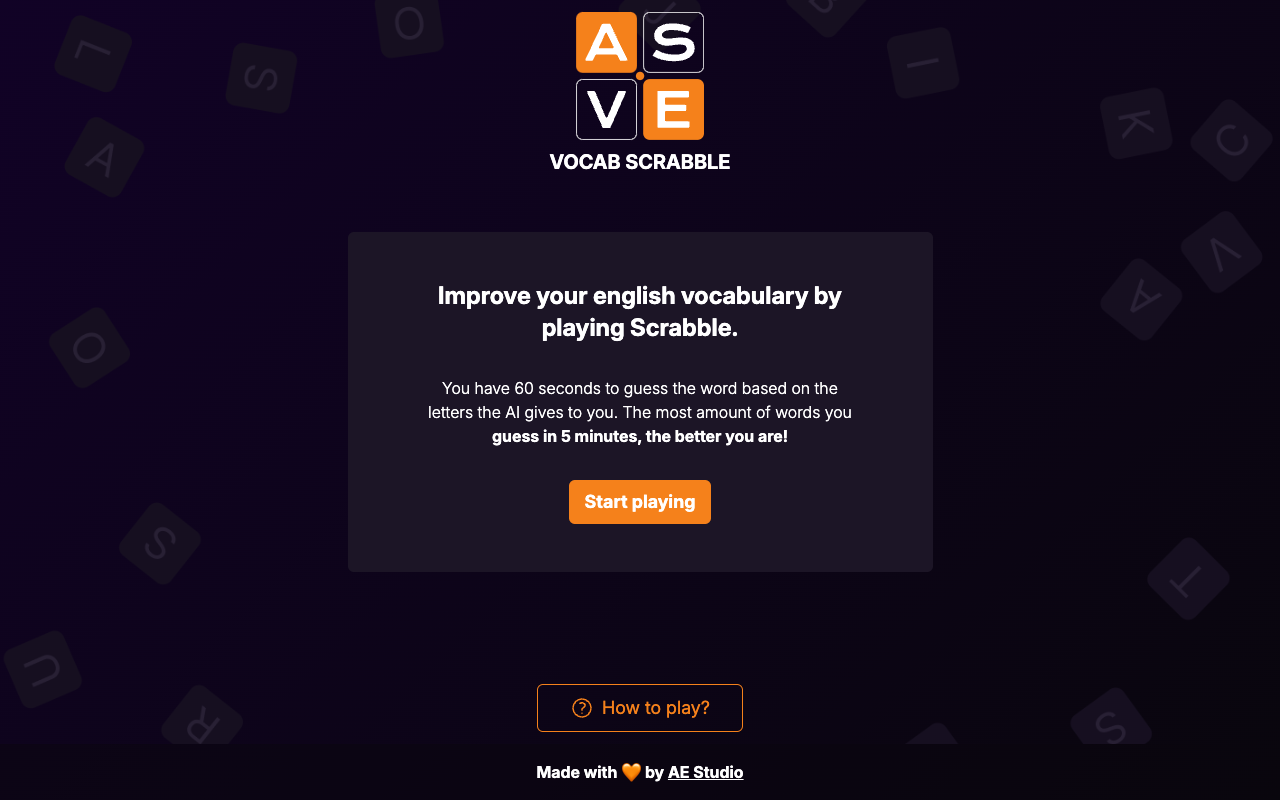 Vocab Scrabble - AI powered Scrabble to boost your word skills