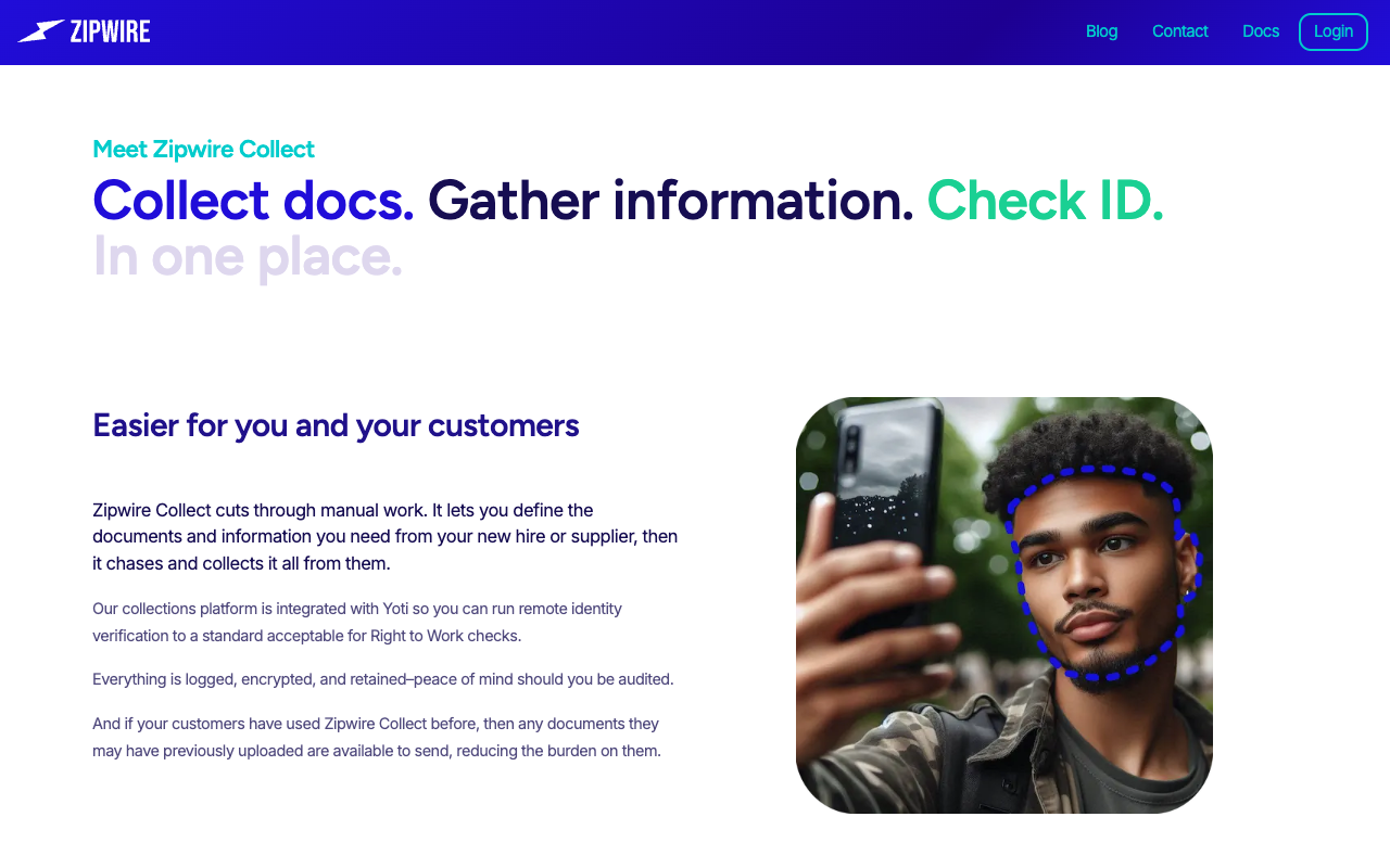 Zipwire Collect - Streamline Document Collection with WhatsApp + AI