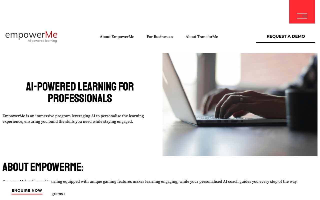 empowerMe - AI-powered learning for professionals