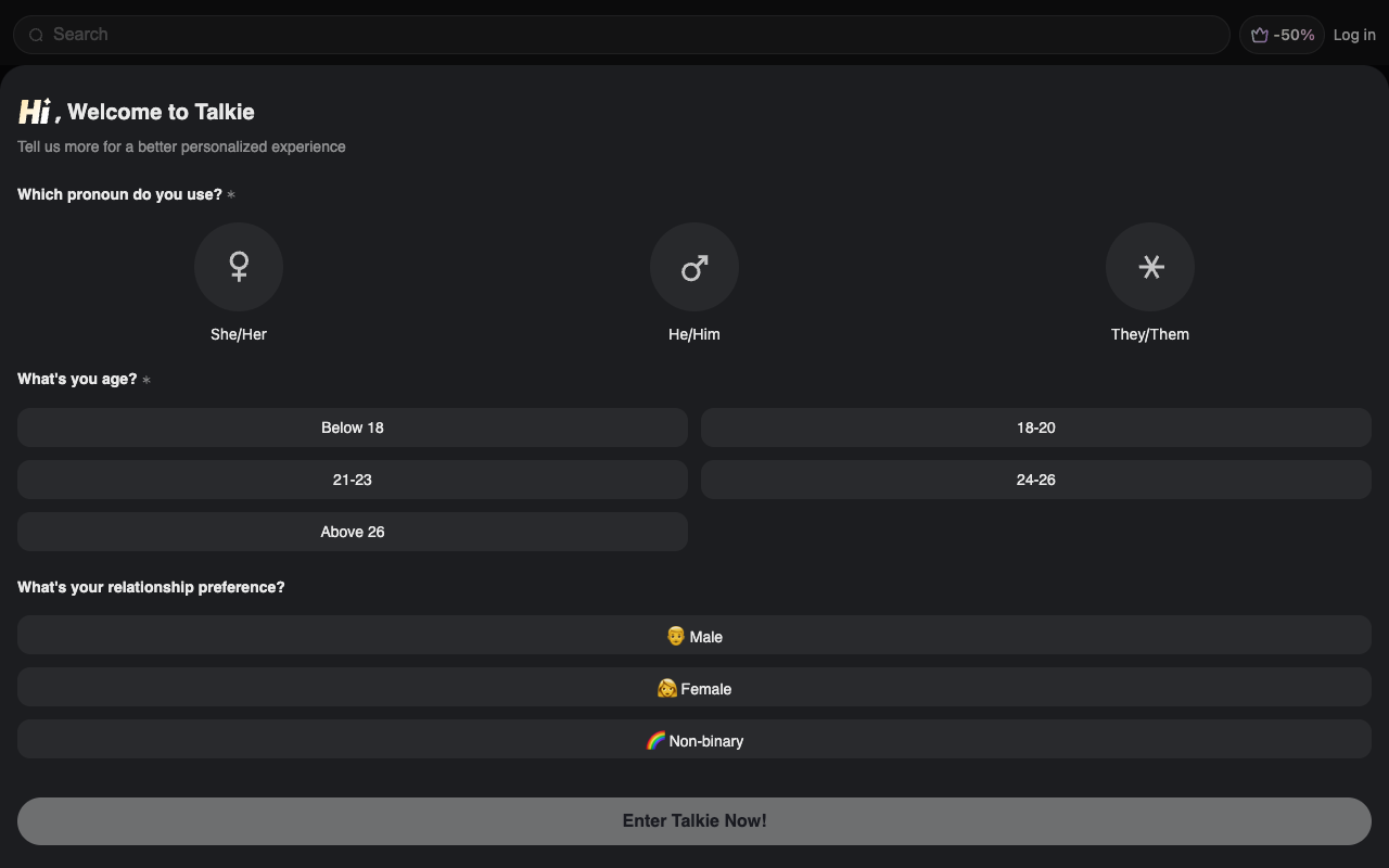 Talkie AI - The most immersive experience with all your dream characters