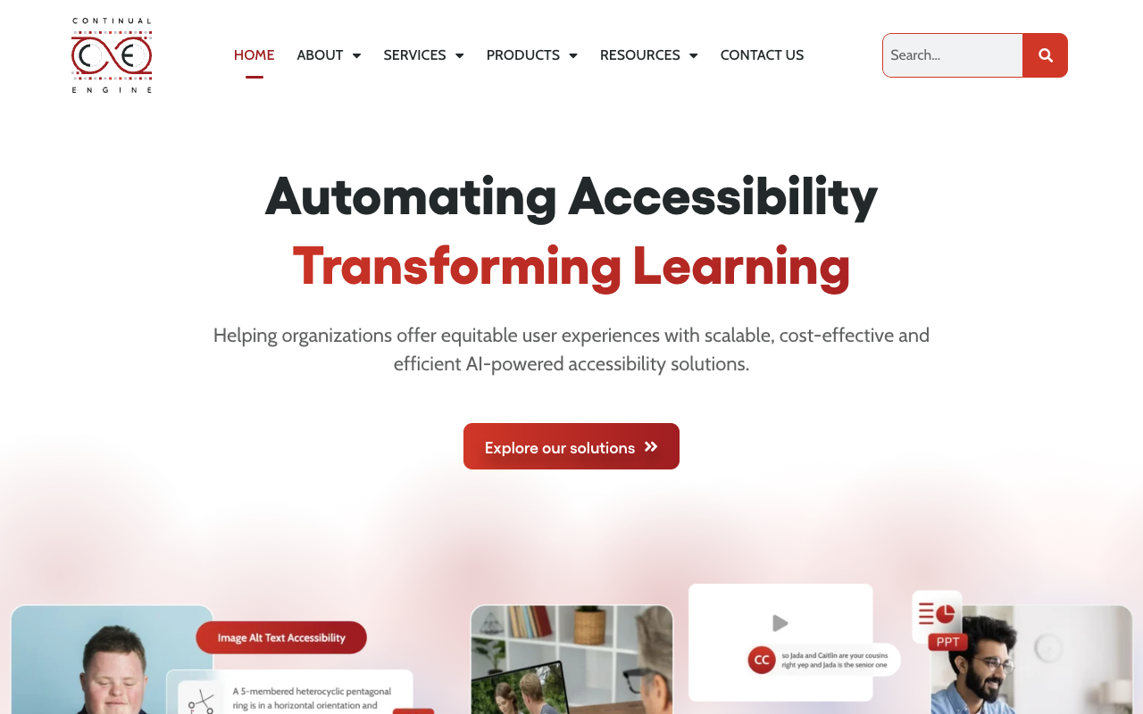 Continual Engine - AI-led Accessibility Solutions for Equitable User Experiences