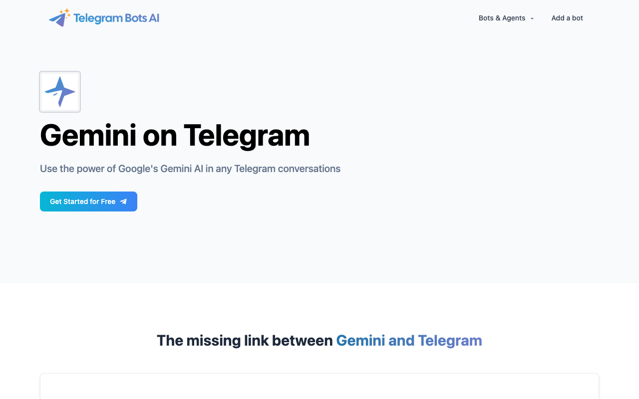 Enhance any conversation with the power of Gemini Telegram