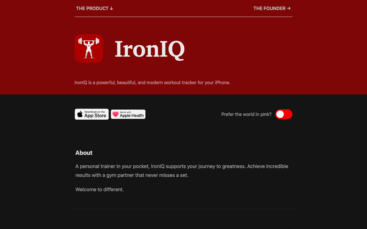 IronIQ - A Powerful, Beautiful & Modern Workout Tracker Fitness Health Technology