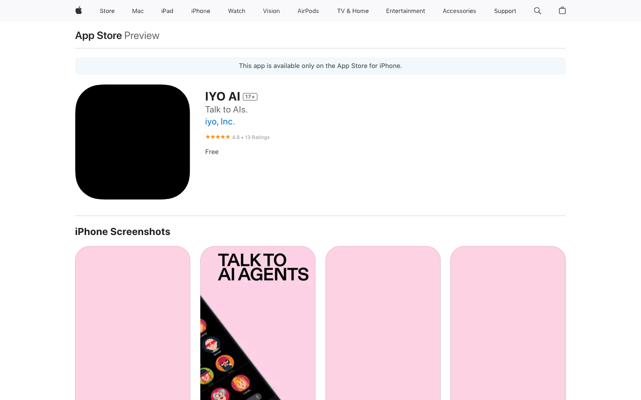 IYO AI - Talk to an AI and Explore Limitless Possibilities