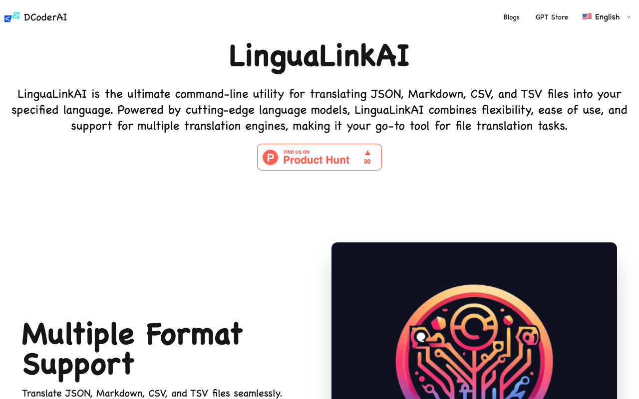 LinguaLinkAI - Your Command-line Tool for File Translation Translation AI