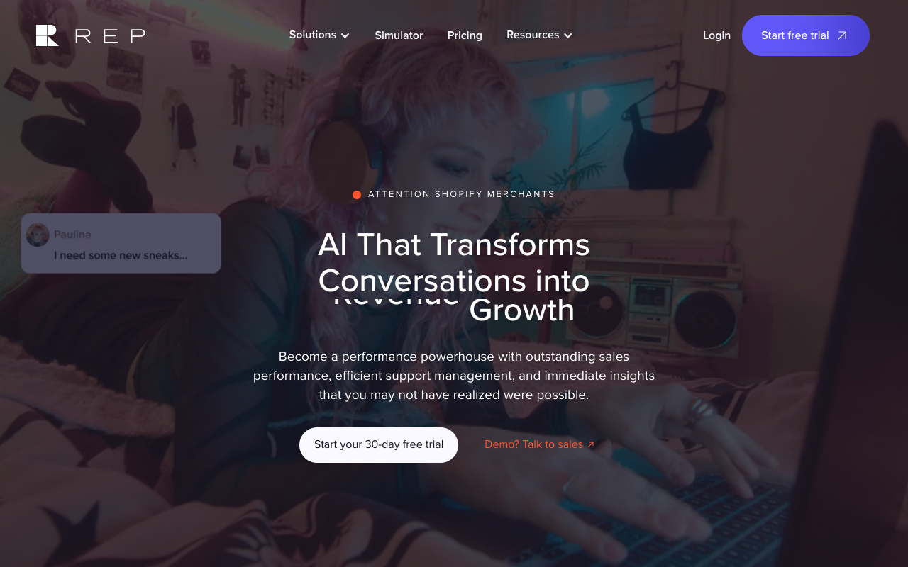 CABBE: Advanced AI for eCommerce - CABBE powers REP AI to boost sales for Shopify merchants