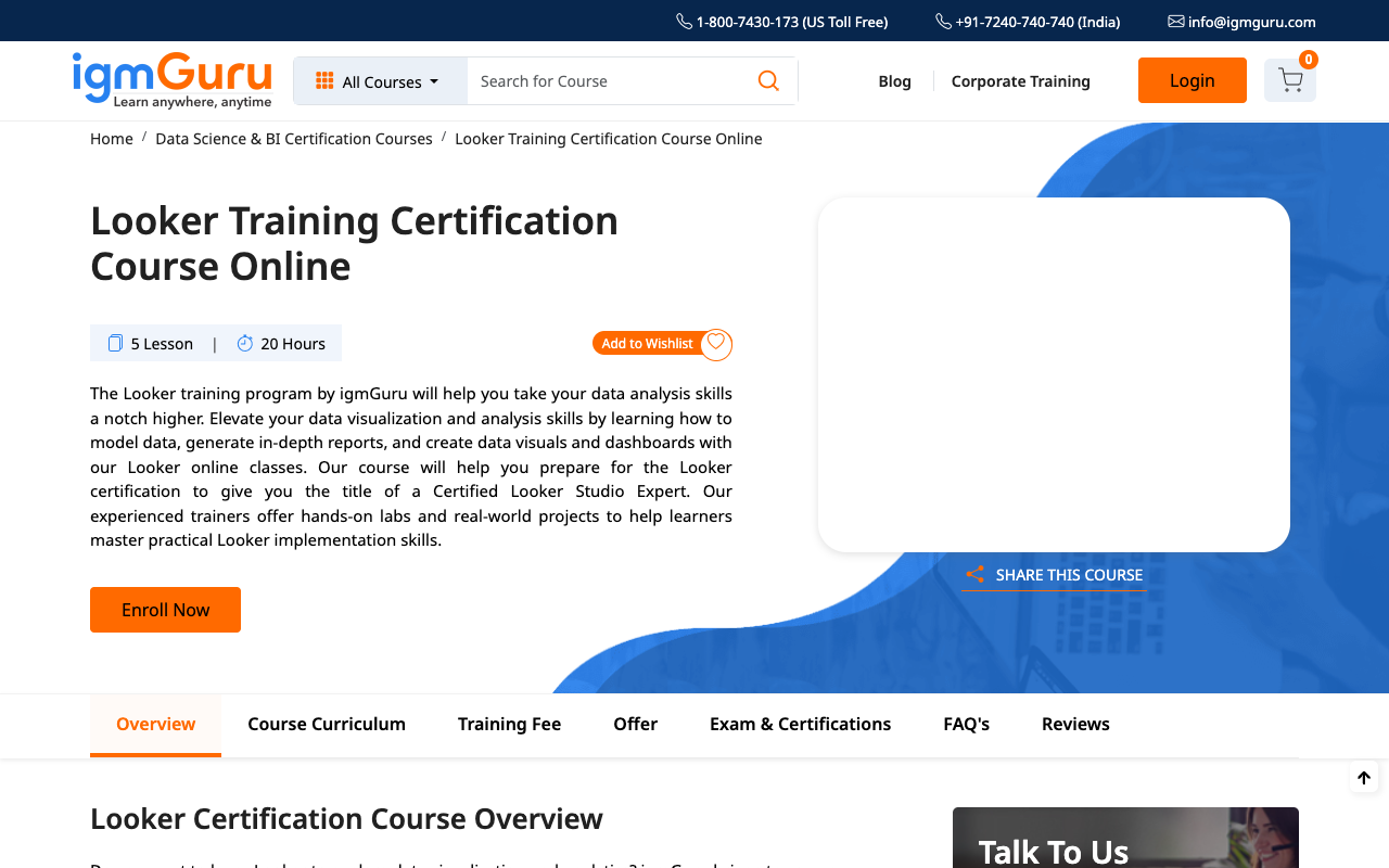 Looker Training - Empowering Insights with Looker Online Training Program