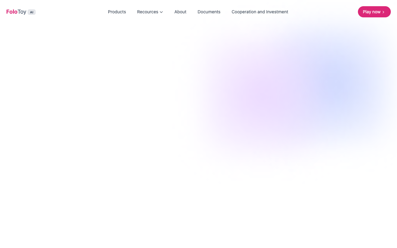 FoloToys - AI Conversational Toys for Everyone