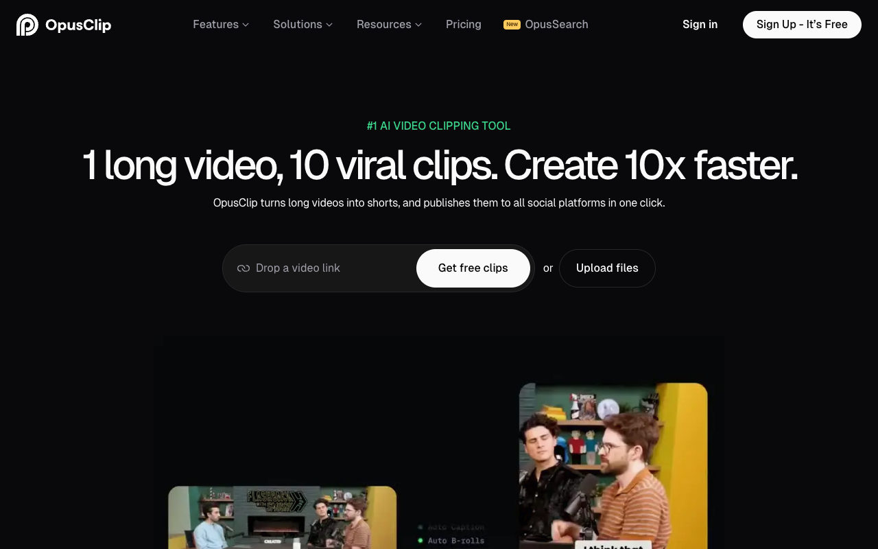 OpusClip Captions - Add Animated Captions to Your Videos with AI