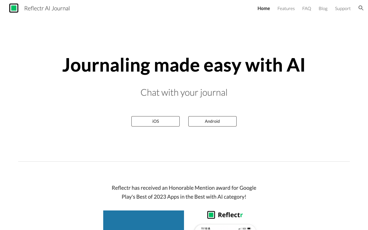 Reflectr AI Journal & Diary - Interactive journaling with AI friends
