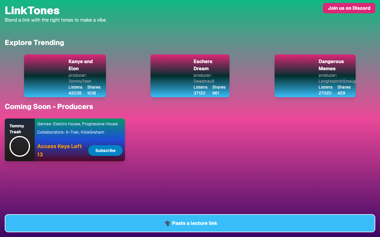 LinkTunes - Transforming Youtube Vids into AI-Generated Tunes AI Music