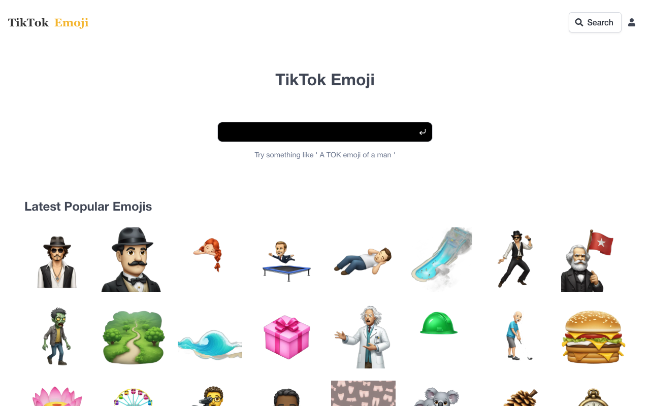 TikTok Emoji Generator - Generate Custom Emojis for TikTok using AI Technology