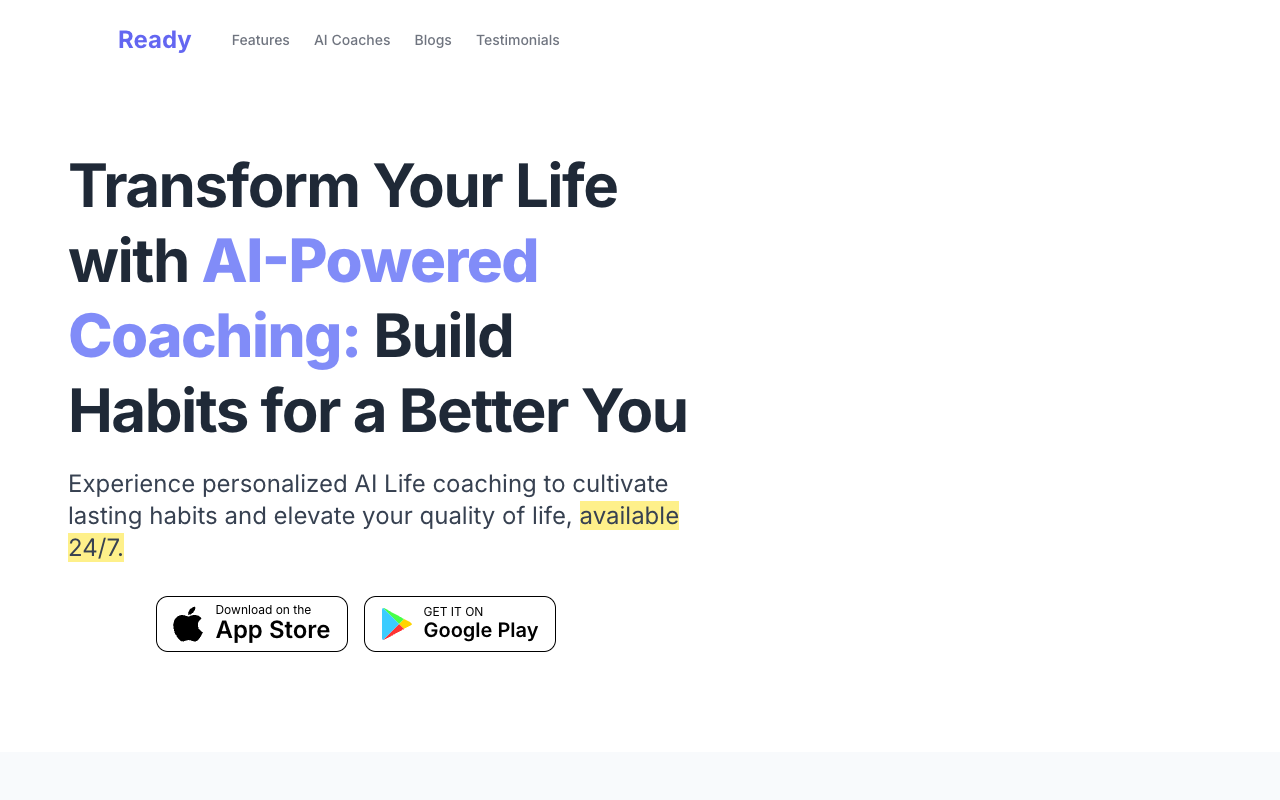 Ready - Empower Yourself with AI Goal + Habit Tracker