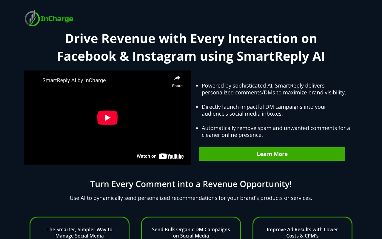 SmartReply AI - Automate Engagement on Facebook/Instagram Comments & DMs