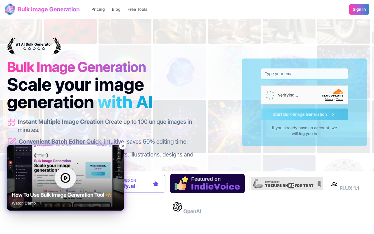 Bulk Image Generation - Scale your image generation with AI