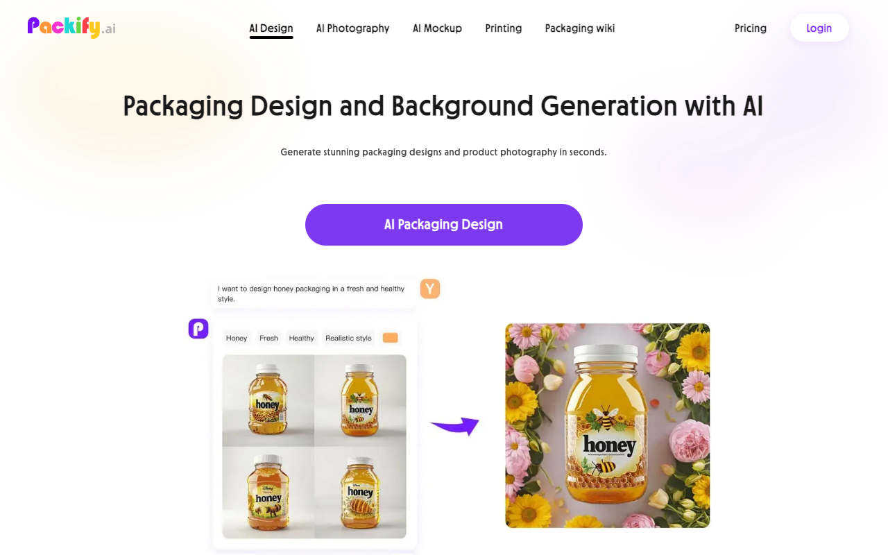 Packify.ai - Unpack creativity, packaging design with AI