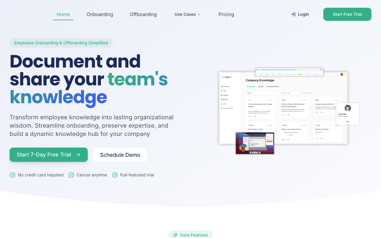 14 | NINETY - Transform Your Employee Offboarding and Onboarding