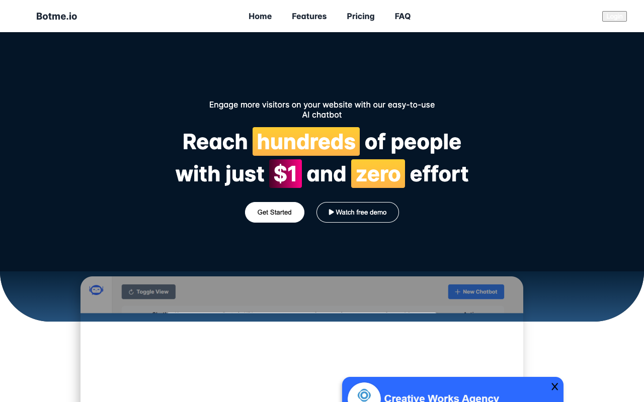 Botme.io - Easy AI Chatbot Builder