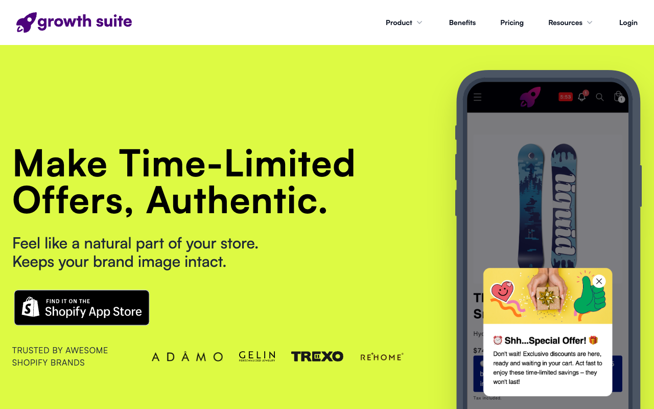 Growth Suite - Recover Abandoned Carts With AI Driven Shopify Discount App