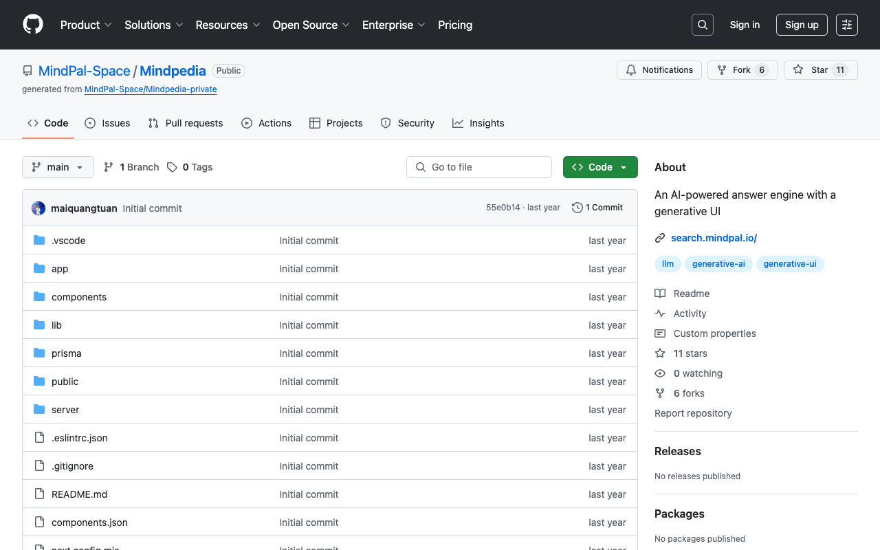 Mindpedia AI - An Open-source & FREE AI-powered Answer Engine