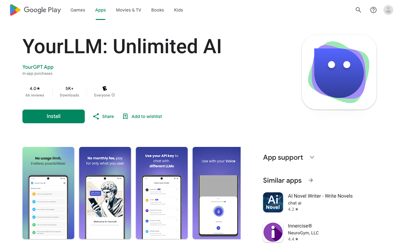YourGPT - Unlock AI Conversations with Your API Key on Your Phone