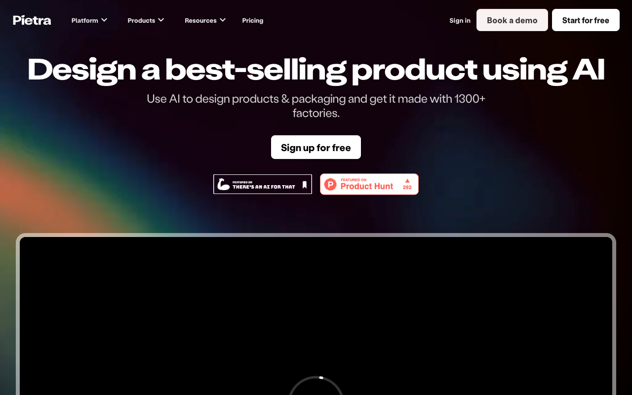 AI Product Design by Pietra - Use AI to design products & packaging and get it made