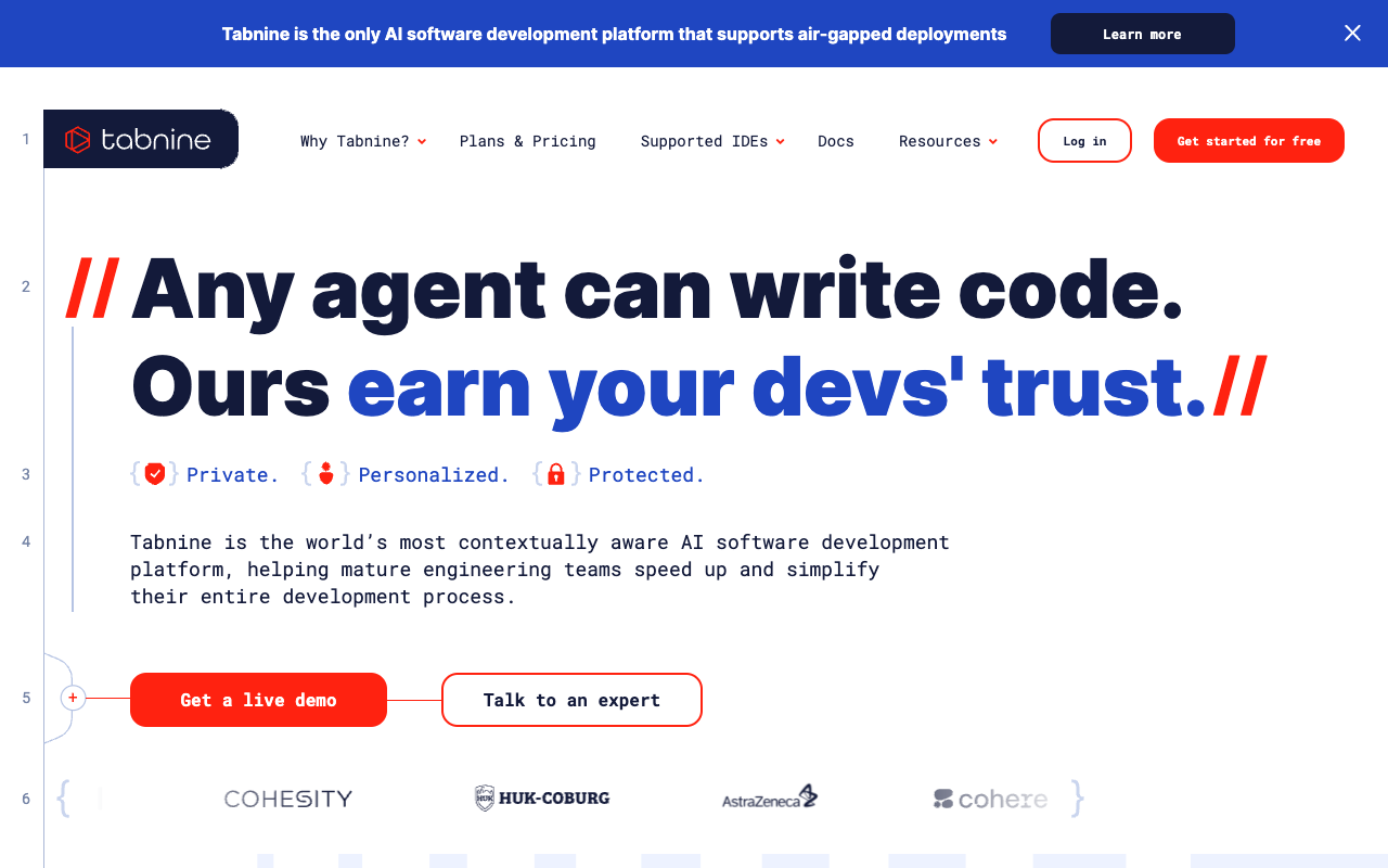 Tabnine - Boosting Code Quality and Developer Productivity