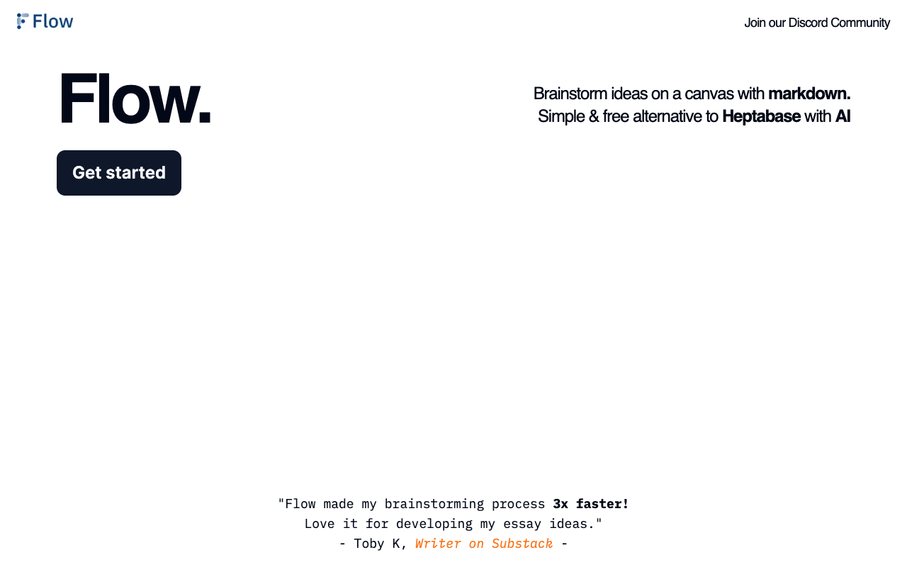 Flow - Your brainstorming copilot AI Productivity