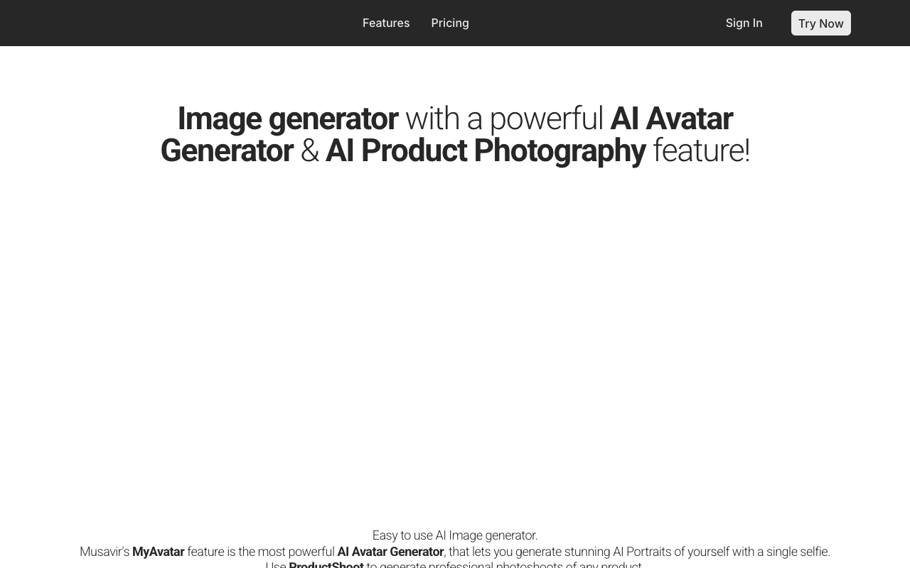 Musavir - User-friendly Image Generator and AI Solution