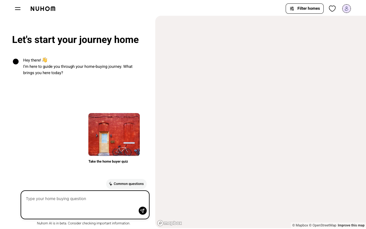 Nuhom - Empower home shoppers with conversational AI as a buying ally AI Real Estate