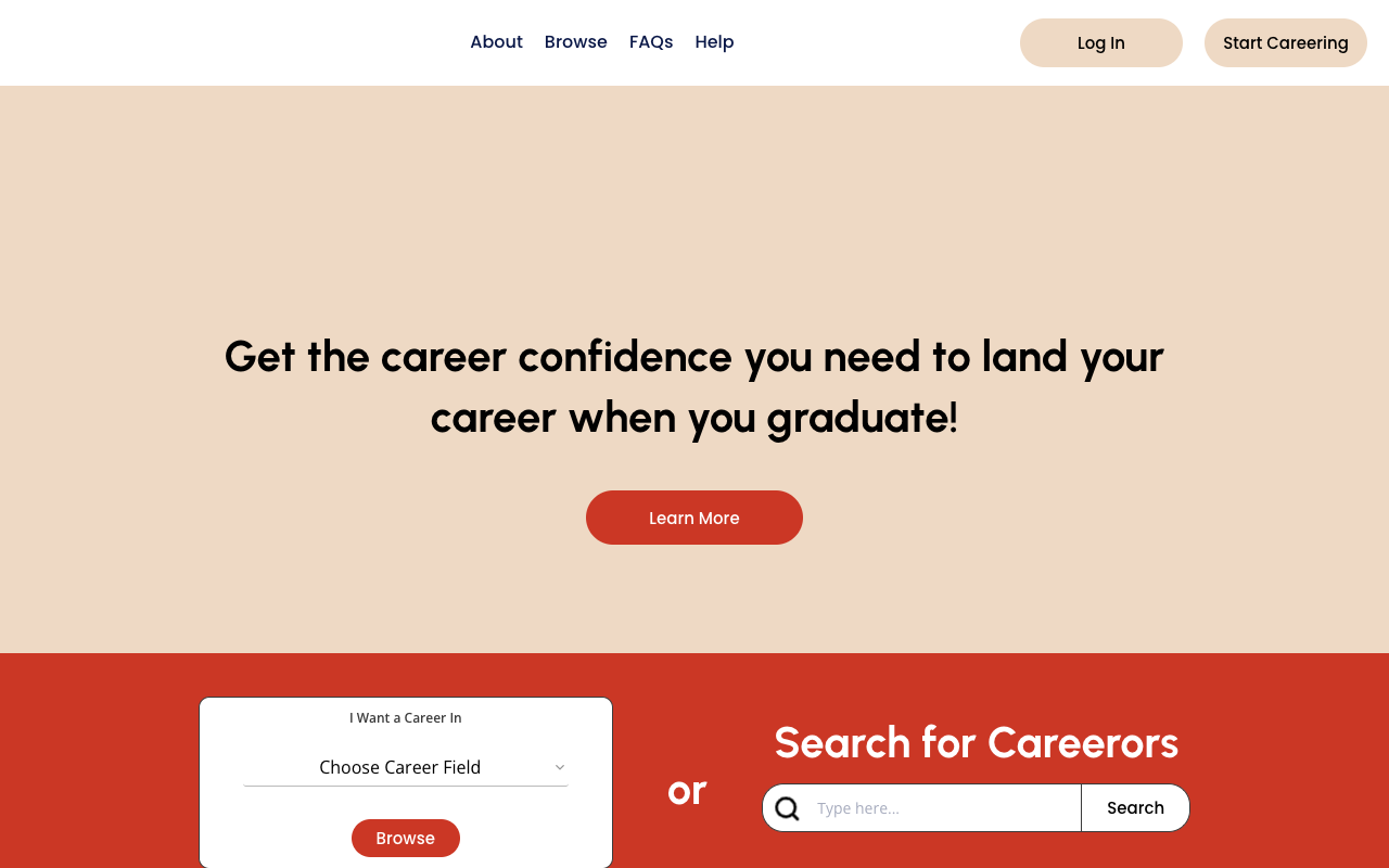 Careering - Empowering College Students with Personalized Career Insights Career Exploration College Students