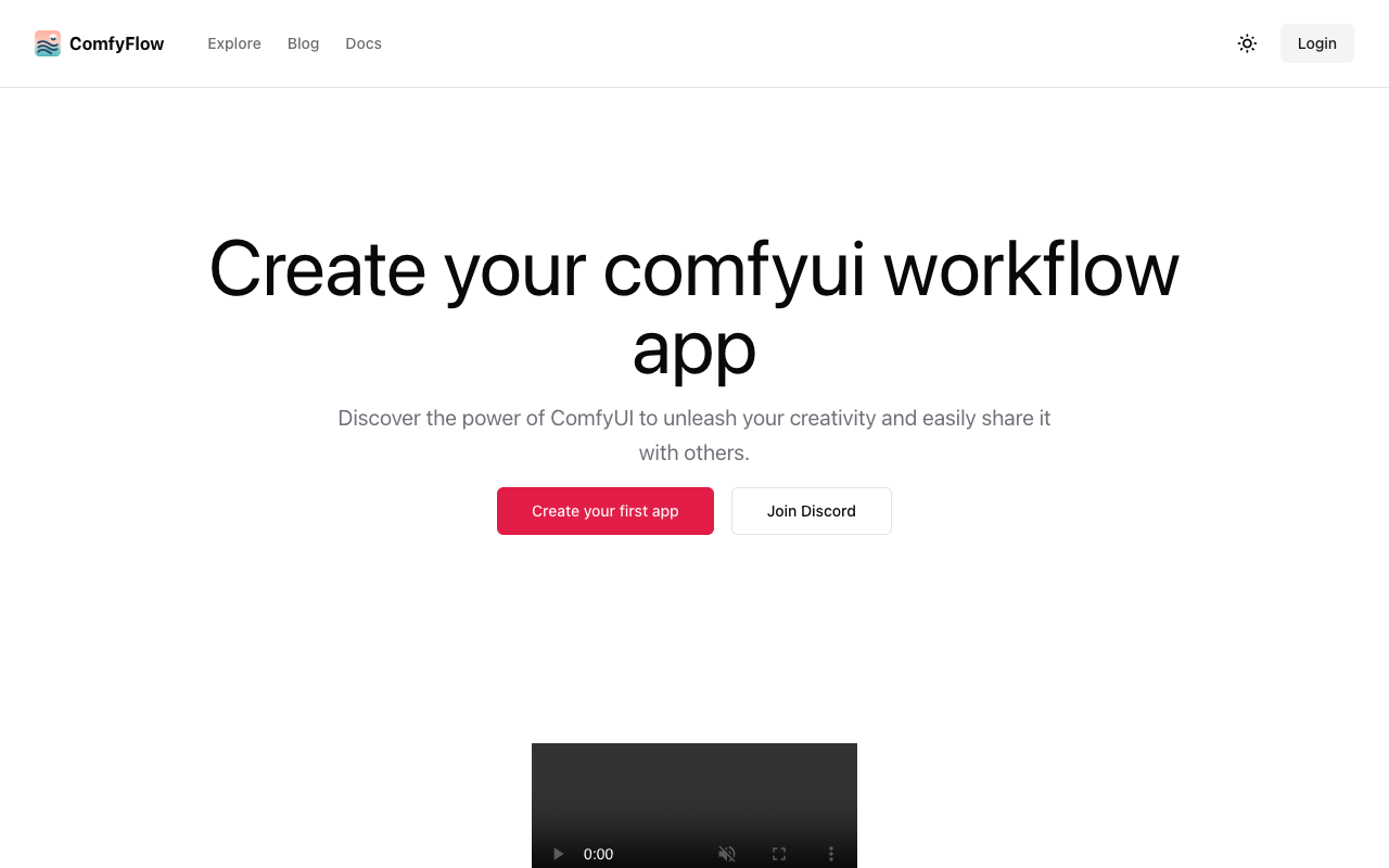 ComfyFlow - An AI-powered Collection of Useful Image Apps
