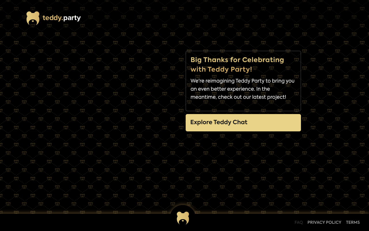 Teddy Party - AI powered party invites and gift pool for kids