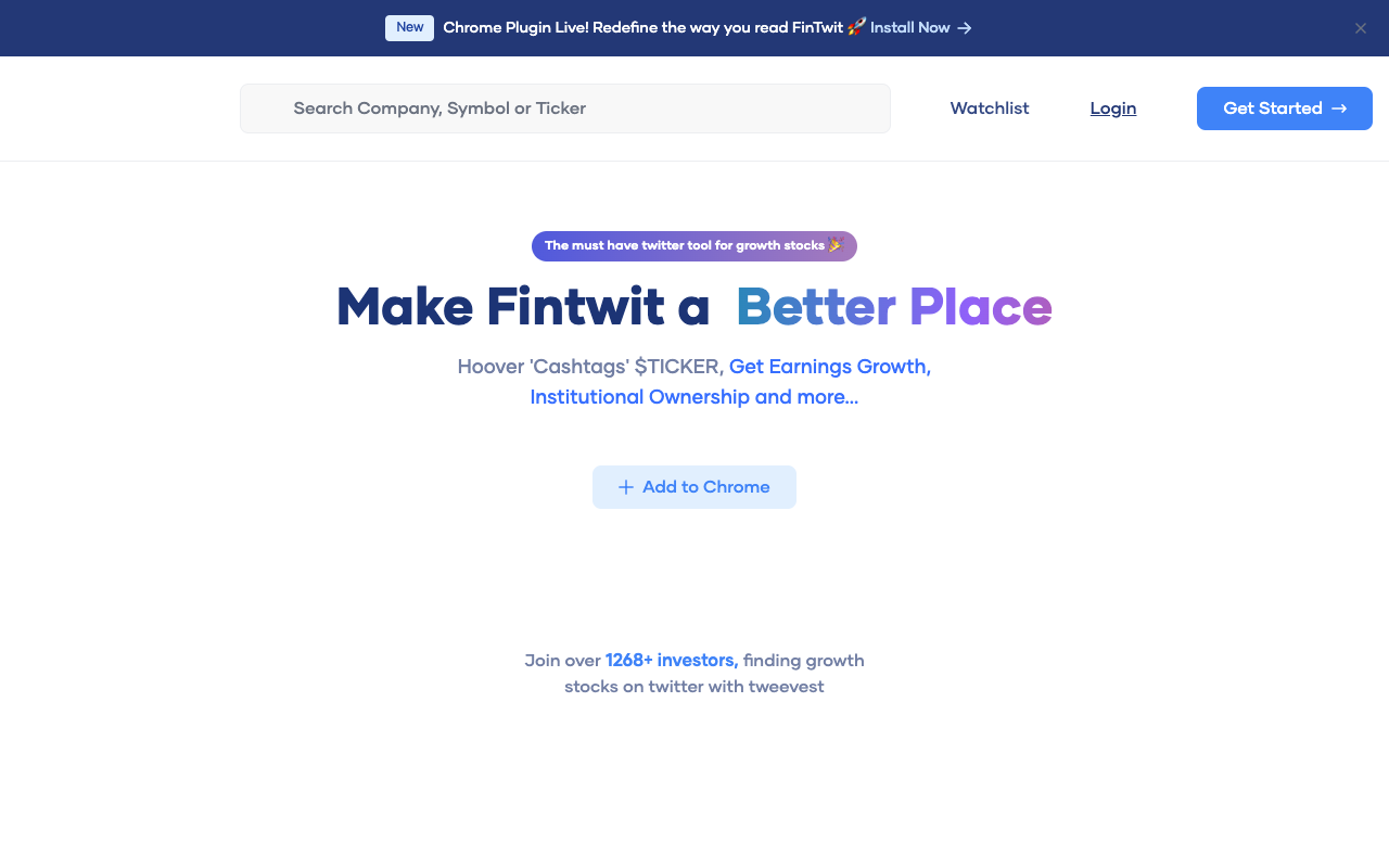 Tweevest - Find the next x3, x5 investment from twitter